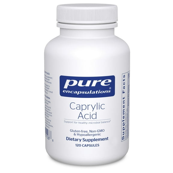 Pure Encapsulations Caprylic Acid | Supplement for Gut and Digestive Health, GI Balance, Gastrointestinal Support, and Intestinal Health* | 120 Capsules