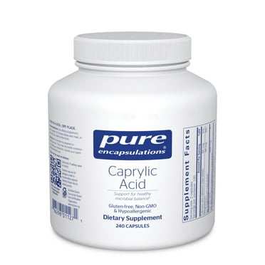 Pure Encapsulations Caprylic Acid | Supplement for Gut and Digestive Health, GI Balance, Gastrointestinal Support, and Intestinal Health* | 240 counts