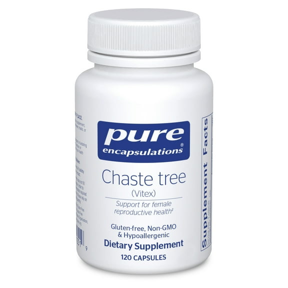 Pure Encapsulations Chaste Tree (Vitex) - Supports Menstrual Cycle Regularity - For Breast Comfort* - Women's Supplement - Hormonal Balance Support - Non-GMO & Vegan - 120 Capsules
