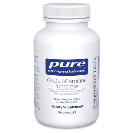Pure Encapsulations CoQ10 l-Carnitine Fumarate | Ultra-Charged Cardiovascular Support* | 120 Capsules