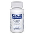 thumbnail interactive-video image 1 of Pure Encapsulations Copper Glycinate 60's - 2 mg Copper Supplement, Supports Red Blood Cell Formation* - Aids Energy Metabolism - Non-GMO & Vegan - 60 Capsules, 1 of 10