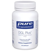 Pure Encapsulations DGL Plus - Gut Health Supplements for Men & Women - with Marshmallow Root, Aloe Vera Extract & Slippery Elm Bark - Non-GMO & Vegan - 60 Capsules