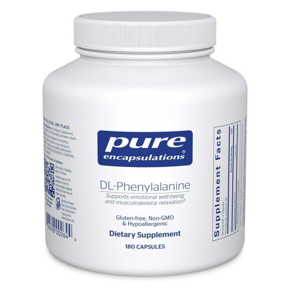Pure Encapsulations DL-Phenylalanine | Amino Acid Supplement for Memory and Focus, Joints, Muscles, and Cognitive Support* | 180 Capsules