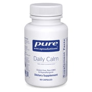 Pure Encapsulations Daily Calm - Vegan Stress & Sleep Support Supplement - Contains Ashwagandha, Saffron, GABA & L-Theanine - Non-GMO, Soy-Free & Gluten-Free - 60 Capsules
