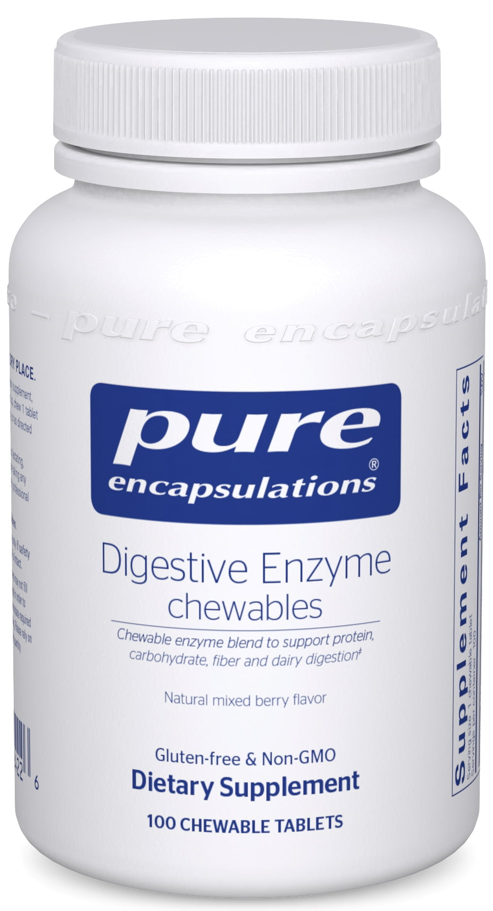 Pure Encapsulations Digestive Enzyme Chewables Chewable Enzyme Blend to Support Protein