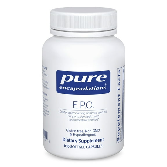 Pure Encapsulations E.P.O. (Evening Primrose Oil) | Hypoallergenic Dietary Supplement Containing 9% GLA | 100 Softgel Capsules