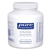 Pure Encapsulations EPA/DHA Essentials - Fish Oil Concentrate Supplement to Support Cardiovascular Health* - Premium EPA & DHA Supplement with Omega 3 - 180 Softgel Capsules
