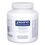 Pure Encapsulations EPA/DHA with Lemon | Ultra-Pure, Molecularly Distilled Fish Oil Concentrate with Lemon | 120 Softgel Capsules