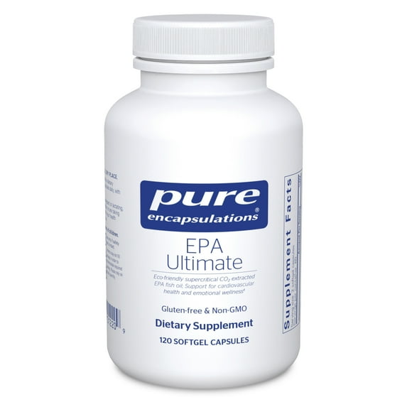 Pure Encapsulations EPA Ultimate - Eco-Friendly Supercritical CO2 Extracted EPA Fish Oil Concentrate - 120 Softgel Capsules