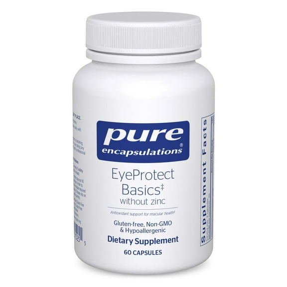 Pure Encapsulations EyeProtect Basics Without Zinc | Key Antioxidant Support for Eye Health | 60 Capsules