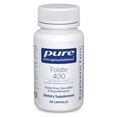 thumbnail image 1 of Pure Encapsulations Folate 400 | Metafolin L-5-MTHF Supplement to Support Cardiovascular, Cellular, and Neural Health* | 90 Capsules, 1 of 9