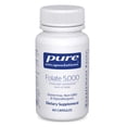 thumbnail image 1 of Pure Encapsulations - Folate 5,000 - Activated Vitamin B9 as 5-Methyltetrahydrofolate (5-MTHF) - 60 Capsules, 1 of 9