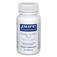 thumbnail image 1 of Pure Encapsulations - Folate 5,000 Plus - Activated Folate, Vitamin B12 and B6 Combination - 60 Capsules, 1 of 9