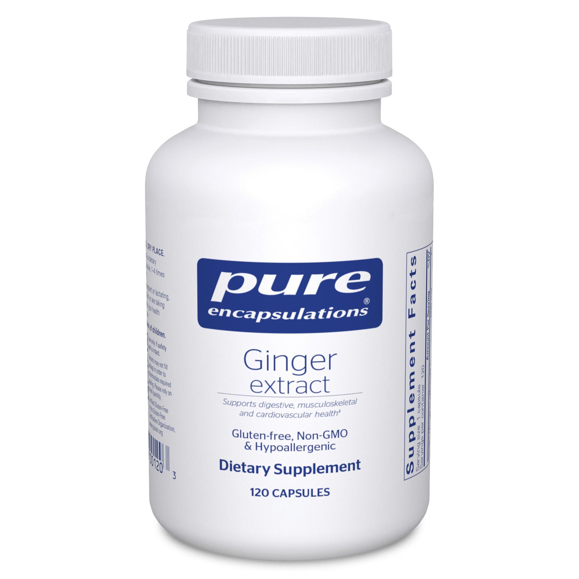 Pure Encapsulations Ginger Extract | Supplement to Support the Digestive, Musculoskeletal, and Cardiovascular Systems* | 120 Capsules