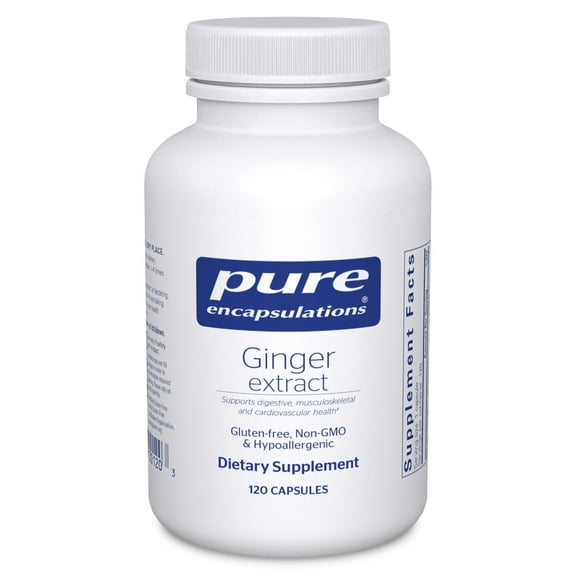Pure Encapsulations Ginger Extract | Supplement to Support the Digestive, Musculoskeletal, and Cardiovascular Systems* | 120 Capsules