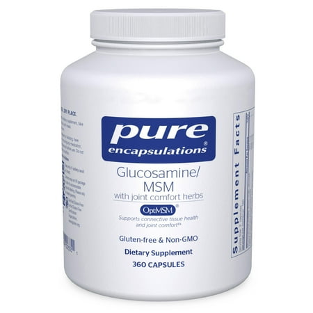 Pure Encapsulations Glucosamine MSM | Supplement for Joint Support, Mobility, Comfort, Cartilage Health, and Connective Tissue* | 360 Capsules
