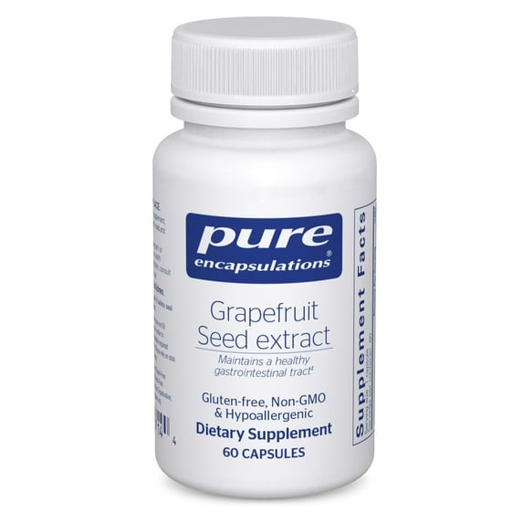 Pure Encapsulations Grapefruit Seed Extract | Supplement to Support the Balance of Intestinal Microorganisms and G.I. Tract* | 60 Capsules