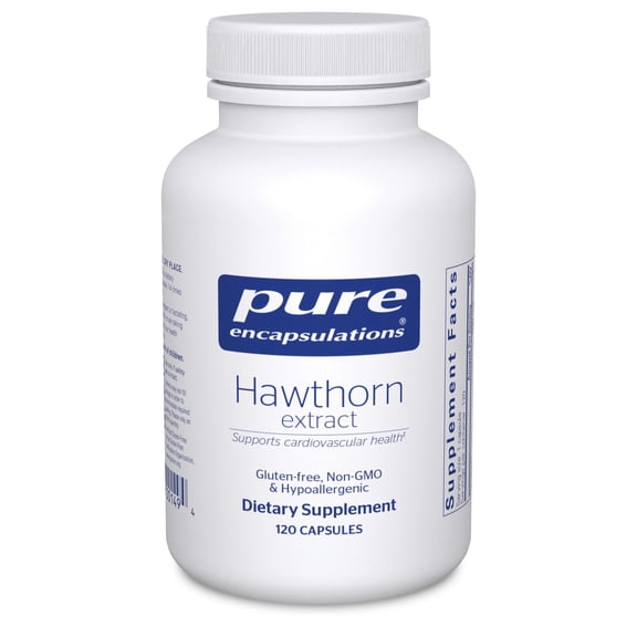 Pure Encapsulations Hawthorn Extract | Crataegus Oxyacantha Hypoallergenic Supplement for Cardiovascular System Support* | 120 Capsules