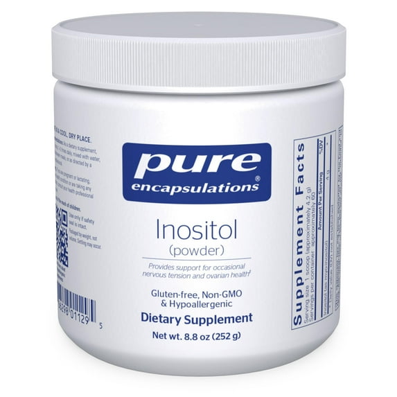 Pure Encapsulations Inositol (Powder) - Supplement to Support Energy, Nervous System & Ovarian Function* - With Myo-Inositol - 8.8 Ounces