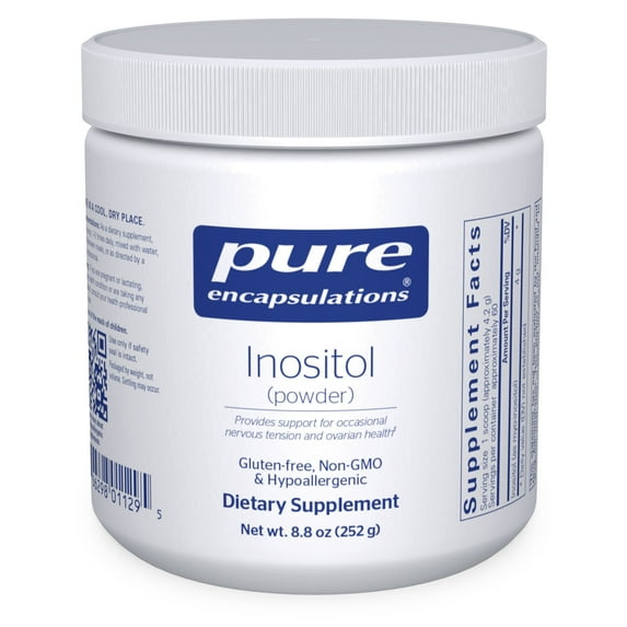 Pure Encapsulations Inositol (Powder) - Supplement to Support Energy, Nervous System & Ovarian Function* - With Myo-Inositol - 8.8 Ounces