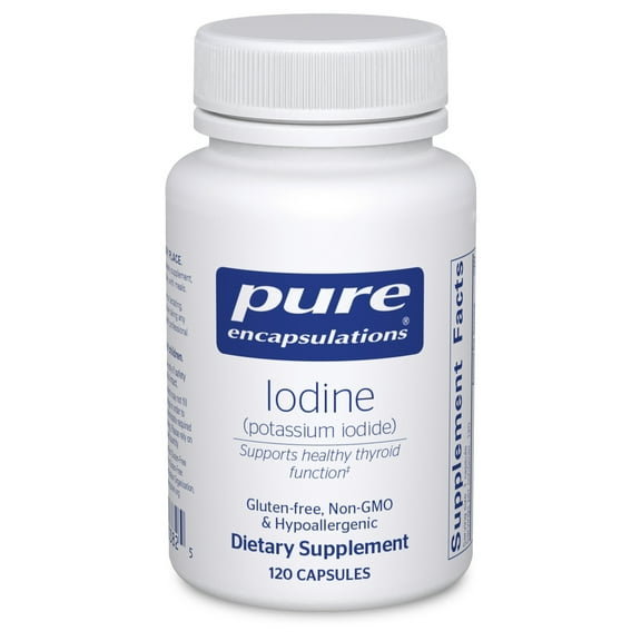 Pure Encapsulations Iodine - Supplement to Support the Thyroid & Help Maintain Healthy Cellular Metabolism - With Premium Potassium Iodide - 120 Capsules