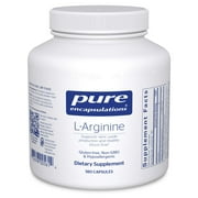 Pure Encapsulations L-Arginine - 1,400 mg - Support Nitric Oxide Production - Heart Health & Blood Flow* - Gluten Free & Non-GMO - 180 Capsules