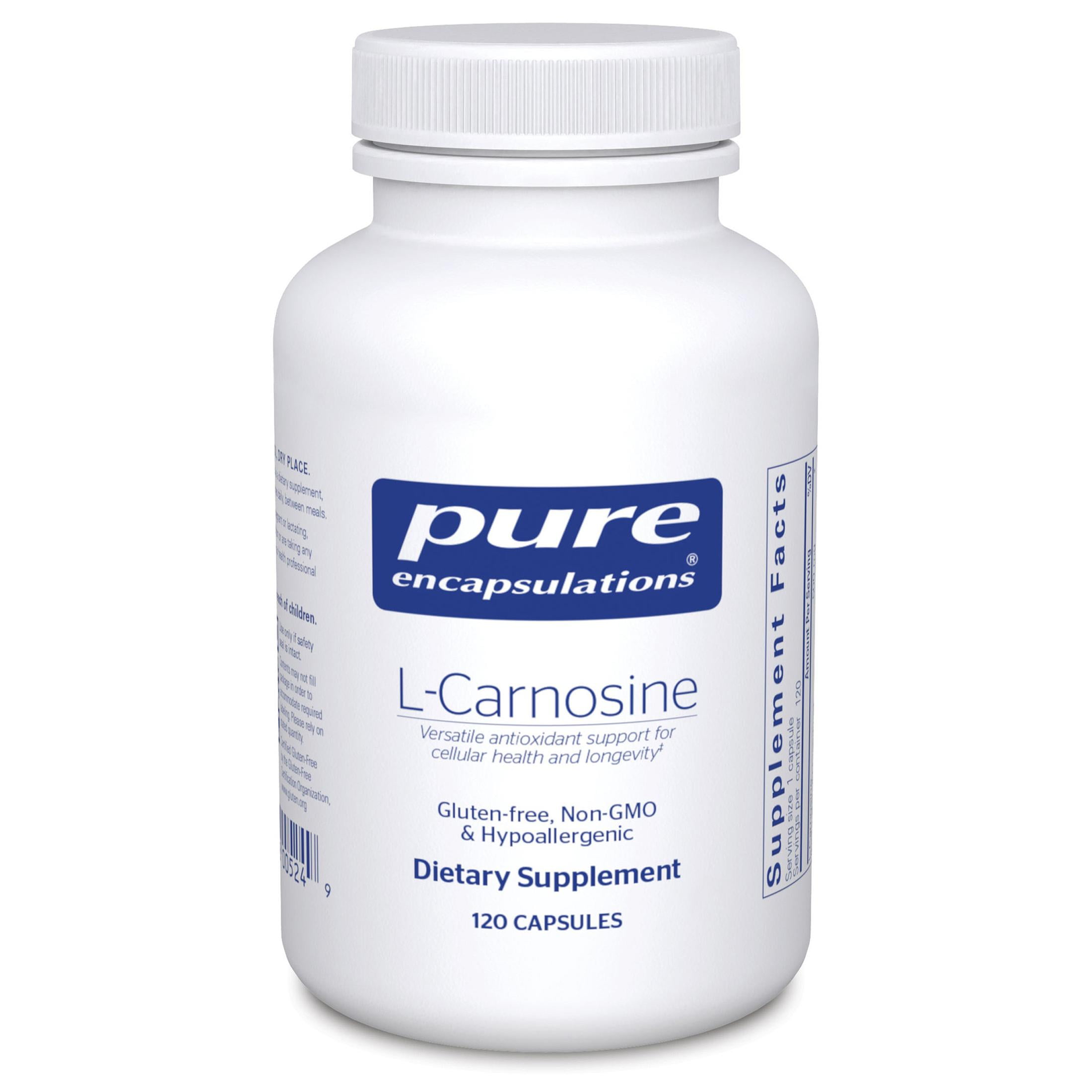 Pure Encapsulations L-Carnosine | Amino Acid for Heart, Brain, Joints | 120  counts
