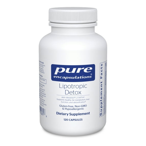 Pure Encapsulations Lipotropic Detox | Hypoallergenic Supplement Supports Liver Function and Detoxification | 120 Capsules