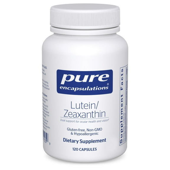 Pure Encapsulations Lutein & Zeaxanthin - Supports Overall Vision* - Maintains Macular Pigment & Eye Health* - Antioxidant Support* - Vegan-Friendly & Non-GMO - 120 Capsules