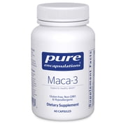 Pure Encapsulations Maca-3 | Hypoallergenic Supplement Promotes Healthy Libido and Reproductive System Function* | 60 Capsules
