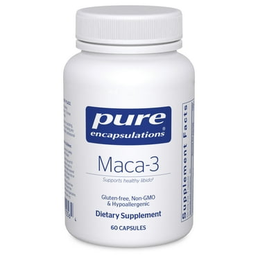 Pure Encapsulations Maca-3 | Hypoallergenic Supplement Promotes Healthy Libido and Reproductive System Function | 60 counts