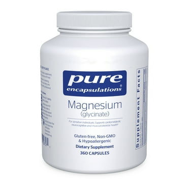 Pure Encapsulations Magnesium (Glycinate) | Supplement to Support Stress Relief, Sleep, Heart Health, Nerves, Muscles, and Metabolism* | 360 Capsules