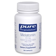 Pure Encapsulations Melatonin 0.5 mg - Natural Sleep Helper for Bedtime - Regulates Sleep-Wake Cycle* - 0.5 mg Melatonin - Vegan & Non-GMO - 180 Capsules