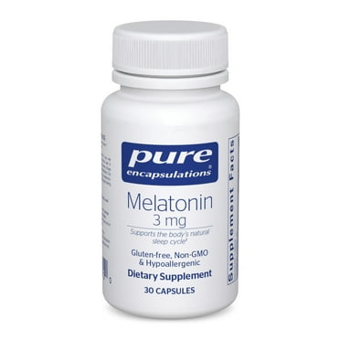 Pure Encapsulations Melatonin 3 mg | Antioxidant Supplement to Support Natural Sleeping* | 30 counts