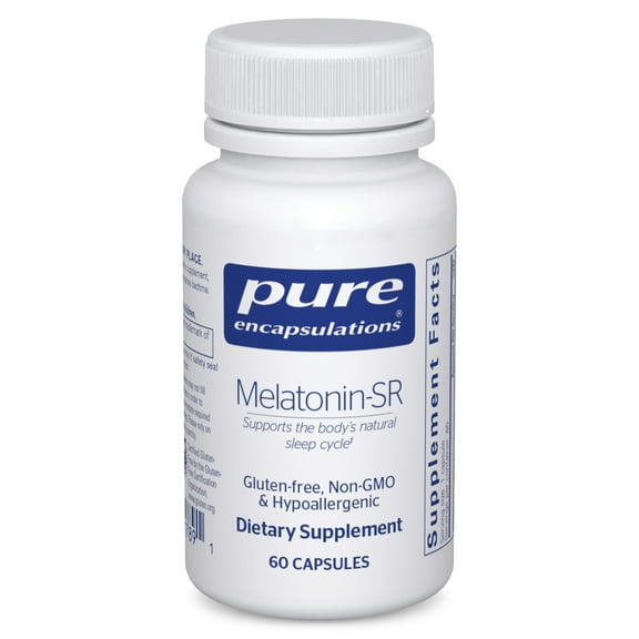 Pure Encapsulations Melatonin-SR - Extended Release Melatonin - Supports Restful Sleep* - Sleep Supplement - Gluten Free & Vegan - 60 Capsules