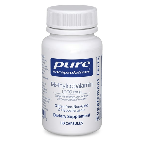 Pure Encapsulations Methylcobalamin 1,000 mcg | Vitamin B12 Supplement to Support Memory and Nerves* | 60 counts