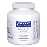 Pure Encapsulations Niacitol 650 mg | Hypoallergenic No-Flush Niacin to Support Digestion, Hormone Synthesis, and Tissue Formation* | 180 Capsules