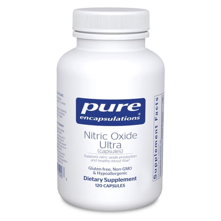Pure Encapsulations Nitric Oxide Ultra (Capsules) - Supplement Supports Nitric Oxide Production, Healthy Blood Flow & Vascular Health* - With L-Citrulline & CranLoad Cranberry Extract - 120 Capsules