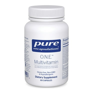 Pure Encapsulations O.N.E. Multivitamin | Once Daily Multivitamin with Antioxidant Complex Metafolin, CoQ10, and Lutein to Support Vision, Cognitive Function, and Cellular Health* | 60 counts