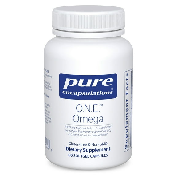Pure Encapsulations O.N.E. Omega - Fish Oil Supplement for Heart Health, Joints, Skin, Eyes, and Cognition* - Fish Oil Concentrate with EPA and DHA - 60 Softgel Capsules