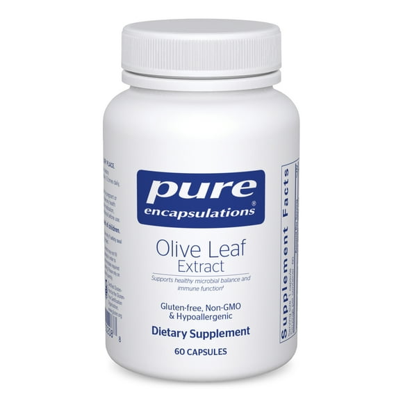 Pure Encapsulations Olive Leaf Extract | Hypoallergenic Supplement Supports Immune System and Healthy Intestinal Environment | 60 Capsules