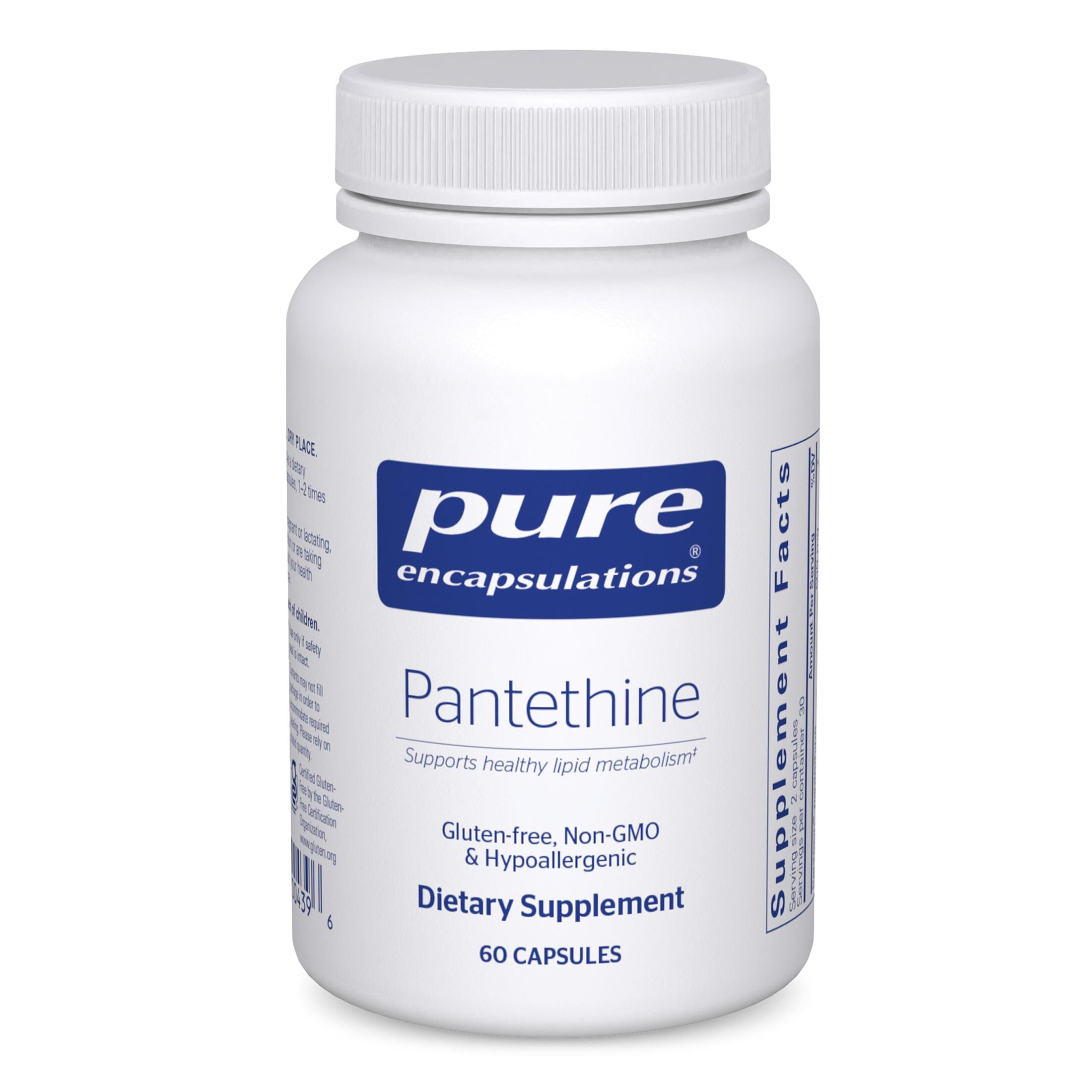 pantethine acetyl-l-carnitine Can Support Energy and Lipid Metabolism in Long COVID and ME/CFS? Pure Encapsulations L-Carnitine - Hypoallergenic