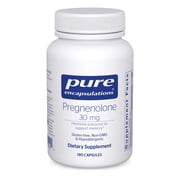 Pure Encapsulations Pregnenolone - 30 mg - Hormone Support - Memory Support & Brain Supplement* - Gluten Free & Vegan - 180 Capsules