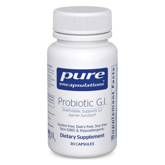 Pure Encapsulations Probiotic G.I. - Shelf Stable Probiotic for Intestinal Health & Gastrointestinal Support - with Lactobacillus & Bifidobacterium - 30 Capsules