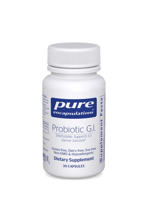 Probiotic G.I. - Shelf Stable Probiotic for Intestinal Health & Gastrointestinal Support - with Lactobacillus & Bifidobacterium - 30 Capsules