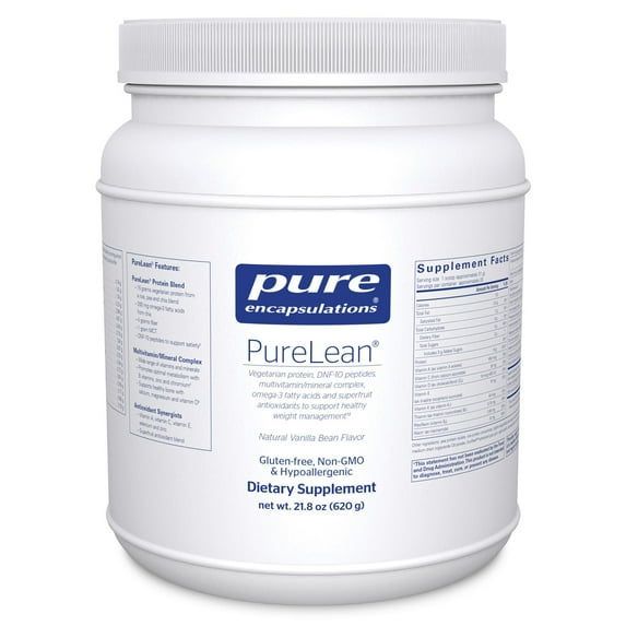Pure Encapsulations PureLean Protein | Multivitamin/Mineral Complex, Omega-3 Fatty Acids and Superfruit Antioxidants for Healthy Weight Management** Support* | 21.8 Oz | Natural Vanilla Bean Flavor