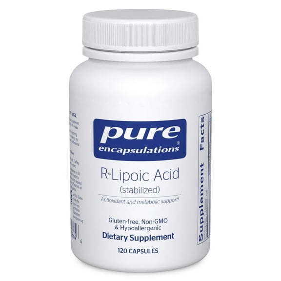 Pure Encapsulations R-Lipoic Acid (Stabilized) | Hypoallergenic Supplement with Enhanced Antioxidant Protection and Metabolic Support | 120 Capsules