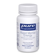 Pure Encapsulations Rapid Mental Energy - Vegan Memory Supplement to Support Brain Health* - Ginkgo Biloba Extract, Alpinia Galanga & American Ginseng Extract - Non-GMO & Gluten-Free - 30 Capsules