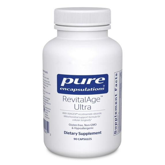 Pure Encapsulations RevitalAge Ultra 90's - Aids Healthy Aging - Mitochondrial Support* - Antioxidant-Rich - Gluten Free & Non GMO - 90 Capsules