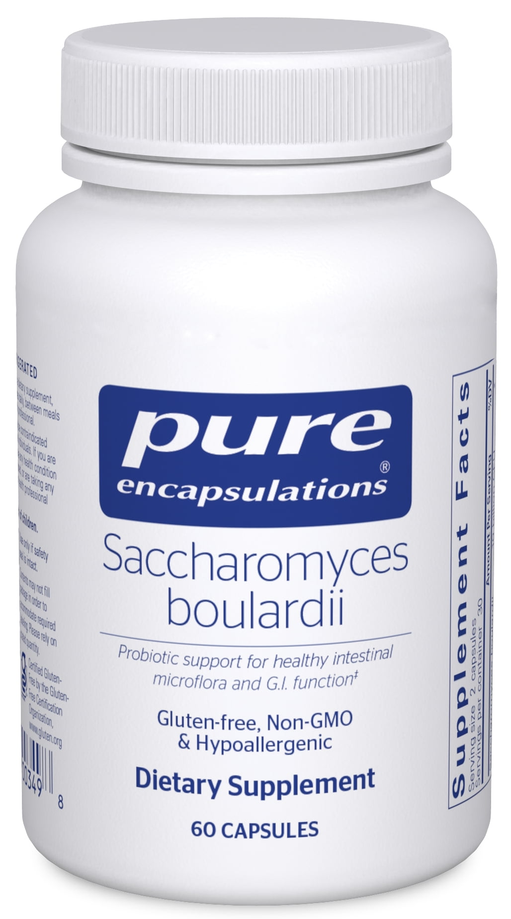 Essential Stacks Saccharomyces Boulardii Probiotics (Non-GMO & Gluten Free)  - 5 Billion CFUs for Gut Health (60 Capsules)